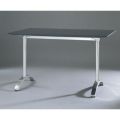 アルミ鋳物テーブル脚 ベースサイズ：A600×高さ700mm迄指定可×間口（芯々）1000mm 品番：BC-S-600 塗装カラー：14AM ポール：42φ