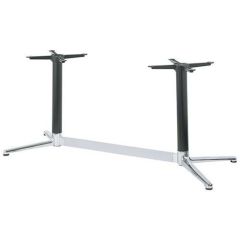 アルミダイキャストテーブル脚 ベースサイズ：A445×B220×高さ700mm迄指定可×間口（芯々）1000mm 品番：BT-V-300 塗装カラー：14 ポール：76φ