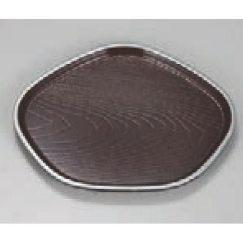 銘々皿 4.5寸 木目白梅皿 銀朱天銀