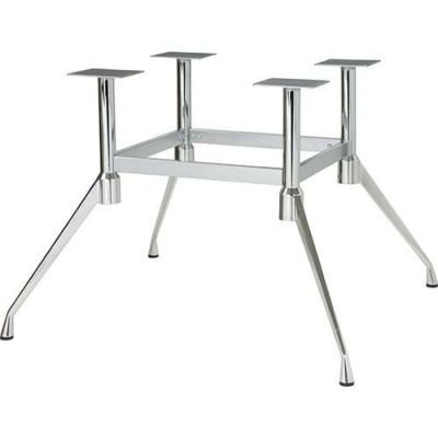 アルミダイキャストテーブル脚 ベースサイズ：A940×B220×C1315×高さ700mm迄指定可×間口（芯々）500mm 品番：SS-H-W 塗装カラー：11（ベース鏡面）40×20シルバー ポール：42φ×4本