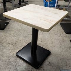 中古】スナックテーブル 白 幅450×奥行450×高さ620 【送料別途見積