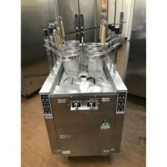 中古】電気式ゆで麺機 日本洗浄機 UM721E 幅504×奥行652×高さ1135 三相