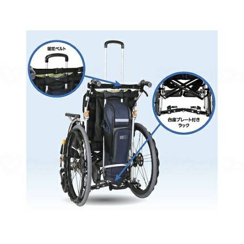 車いす用酸素カートキャリア ボンベ楽(ラック)2/業務用/新品/送料無料  