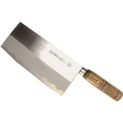 関鍔蔵作 丸木柄中華包丁 8インチ