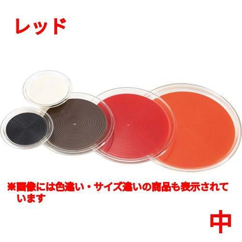 クリアマジックトレー 丸(中)レッド MT-1063