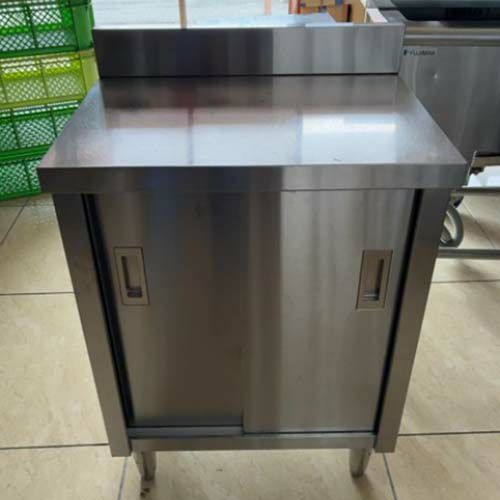 調理台　中古 中古】調理台 BGあり 幅600×奥行450×高さ800 【送料別途見積】【業務用