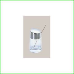 #1000 からし入れ ガラス製※角型辛子スプーン付