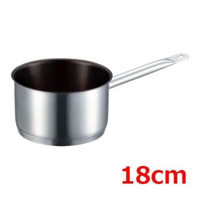EBM 18-8 プロシェフ IH 深型 片手鍋(蓋無) 18cm テフロン加工
