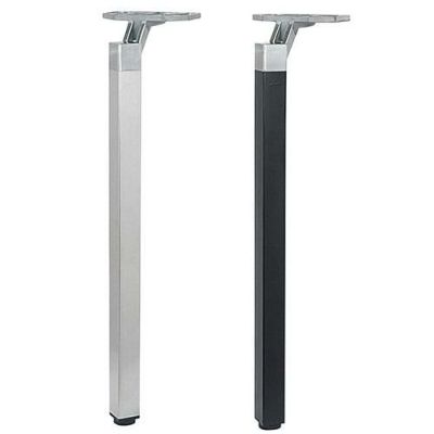 アルミダイキャストテーブル脚(1本） サイズ：高さ670mm 品番：SP-POLE-D.X-K 塗装カラー：(A) 鏡面＋黒塗装/(B) 鏡面＋シルバー塗装※選択可 ポール：40角