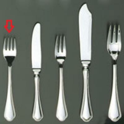 フォーク 【EBM 18-8 シェルブール サラダフォーク】 EBM/ 全長:160