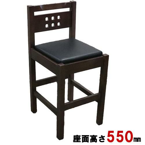 業務用椅子 TB NEW 暁～あかつき ローカウンター ダークブラウン 幅370