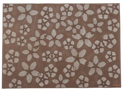 ランチョンマット 【プレイスマット「花」ブラウン HA-002】 HA-002/【グループA】