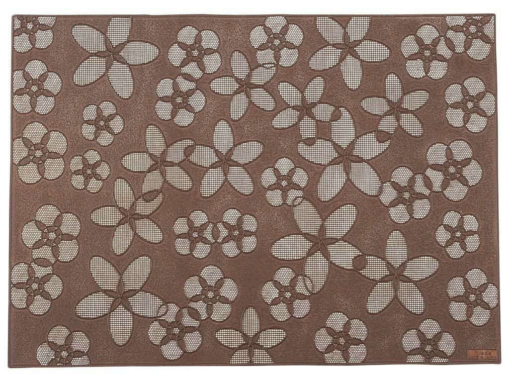 ランチョンマット 【プレイスマット「花」ブラウン HA-002】 HA-002/【グループA】