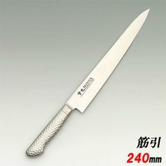 モナカ ツバ付 筋引包丁 240 堺實光