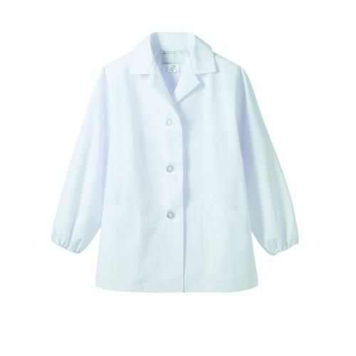 調理衣 レディス 長袖 1-001 (白)