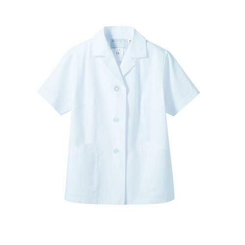 調理衣 レディス 半袖 1-402 (白)