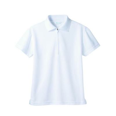 ポロシャツ兼用 半袖ネット付 2-571 (白)