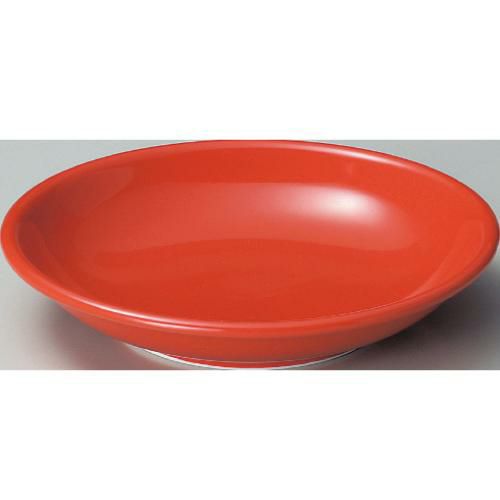 ユーラシア 21cm深皿赤 赤