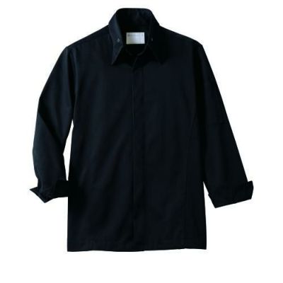 コックコート 兼用 長袖 6-1023 (黒)