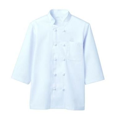 コックコート 兼用 ７分袖 6-931 (白)