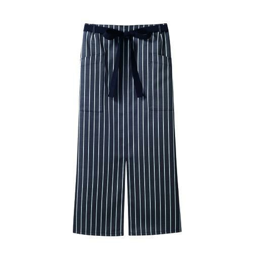 サロンエプロン 兼用 9-1241 (チャコールストライプ/黒)