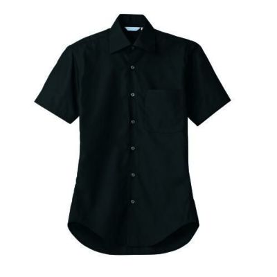 シャツ 兼用 半袖 BS2542-1 (黒)