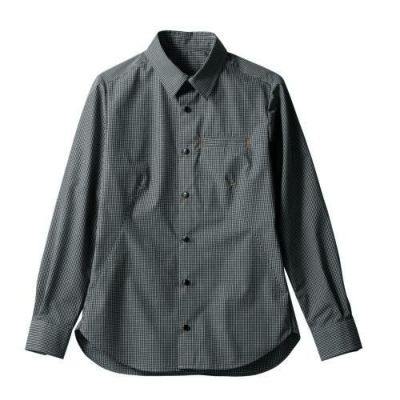 シャツ 兼用 長袖 BW2505-12 (ブラックミニチェック)