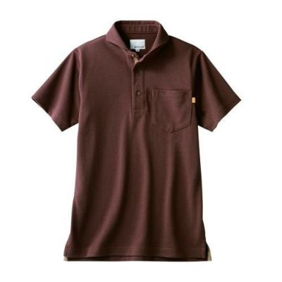 ポロシャツ 兼用 半袖 OV2511-7 (ブラウン)