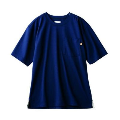 ワイドＴシャツ 兼用 半袖 OV2512-9 (ネイビー)