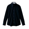 ニットシャツ 兼用 長袖 ZK2711-1CB (黒)