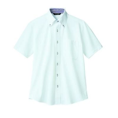 ニットシャツ 兼用 半袖 ZK2712-2CB (白)