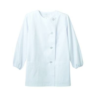 調理衣 レディス 長袖 1-021 (白)