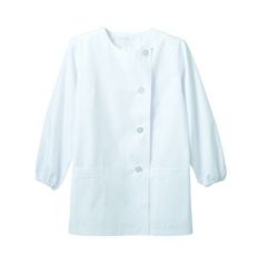 調理衣 レディス 長袖 1-021 (白)