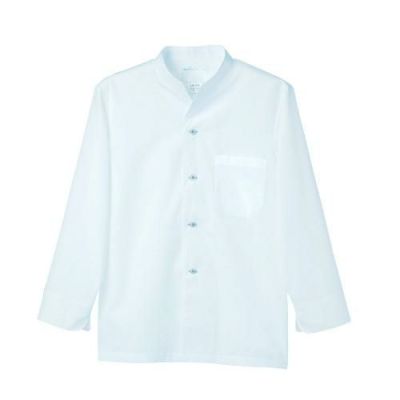 調理シャツ 兼用 長袖 2-341 (白)