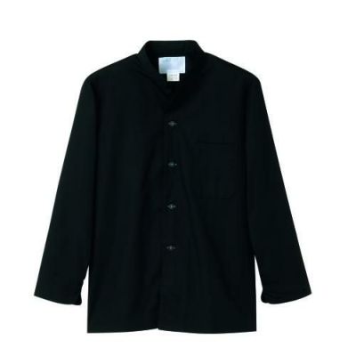 調理シャツ 兼用 長袖 2-345 (黒)
