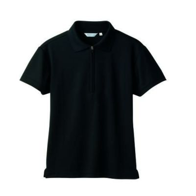 ポロシャツ兼用 半袖ネット付 2-572 (黒)