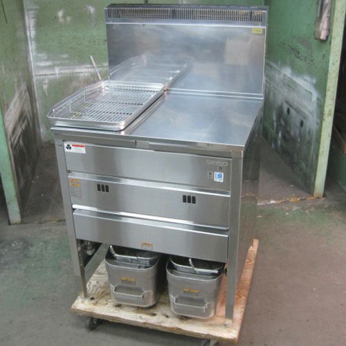 中古】ガスフライヤー タニコー TGFL-67CW 幅670×奥行600×高さ800