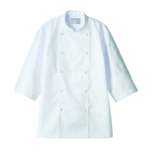 コックコート 兼用 ７分袖 6-441 (白)