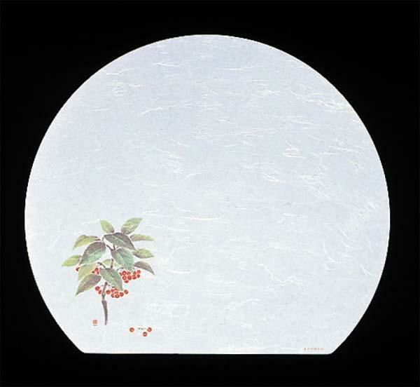 尺三 半月 懐石まっと 抗菌遠赤和紙(100枚入) WH-6 万両 12月から1月