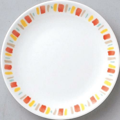 ダイヤセラム (強化) オレンジ十草 メタ 5吋 中皿