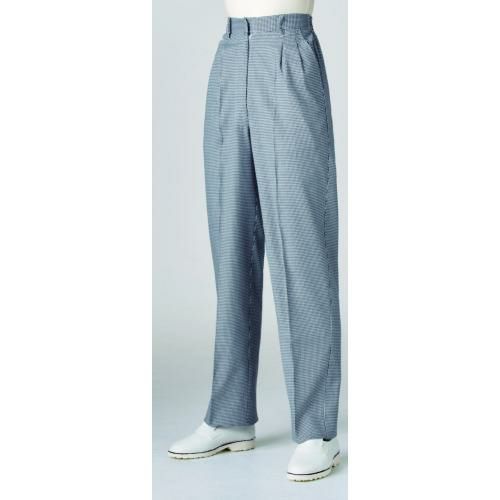 パンツ レディス 7-113 (濃紺 千鳥格子)