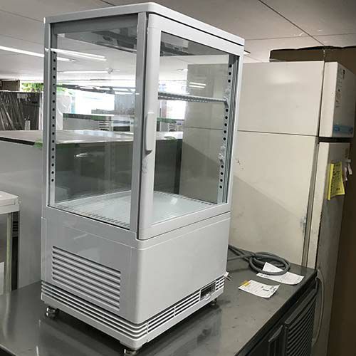 中古】TB四面ガラスショーケース テンポスオリジナル TBSC4-058-WH 幅
