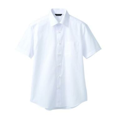 シャツ 兼用 半袖 BS2582-2 (白)
