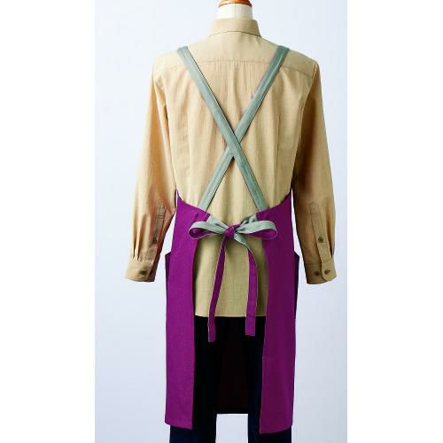 エプロン 兼用 OV5001-5 (ワイン/グレー)