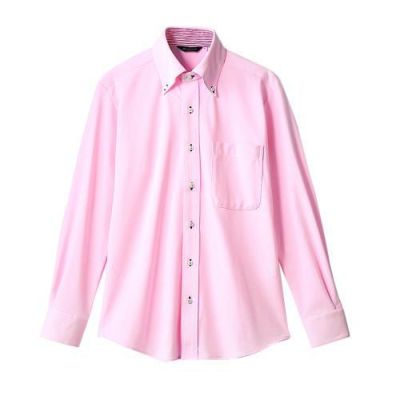 ニットシャツ 兼用 長袖 ZK2711-5CB (ピンク)