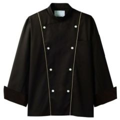 コックコート 兼用 長袖 6-909 (濃茶/ベージュ)