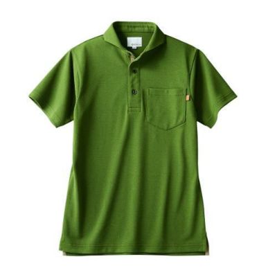ポロシャツ 兼用 半袖 OV2511-4 (オリーブ)