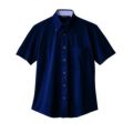 ニットシャツ 兼用 半袖 ZK2712-9CB (ネイビー)