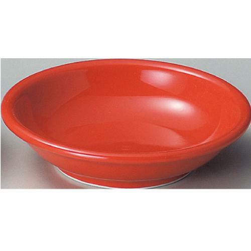 ユーラシア 11cm深皿赤 赤