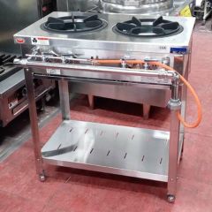 業務用/新品】【マルゼン】ガステーブル 2口 スタンダードタイプ MGT